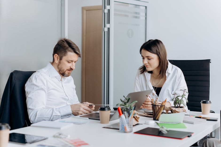 AI-powered virtual assistant in a conference room