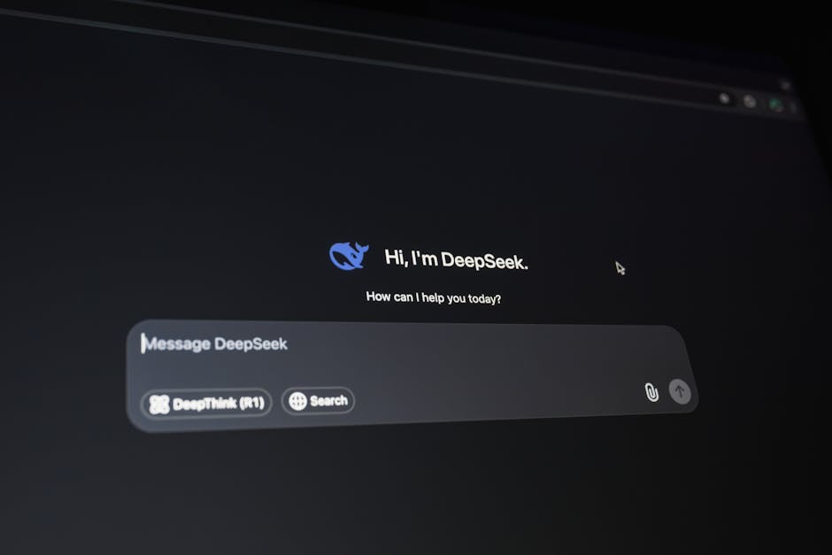 AI chatbot digital assistant on computer screen
