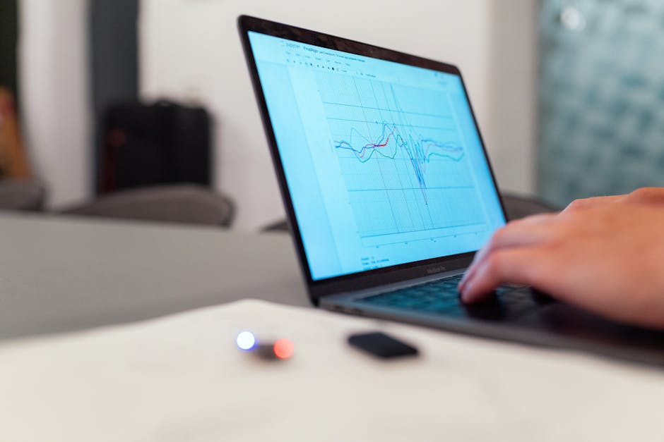 business leader analyzing data on computer screen