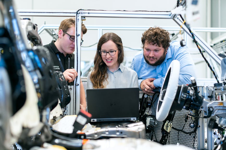 business team implementing automation software