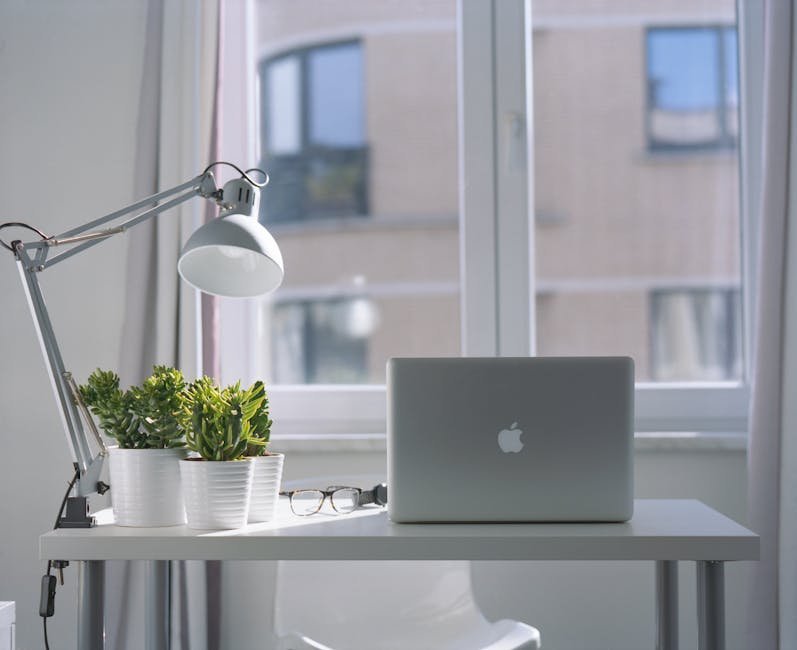 clean and organized office desk