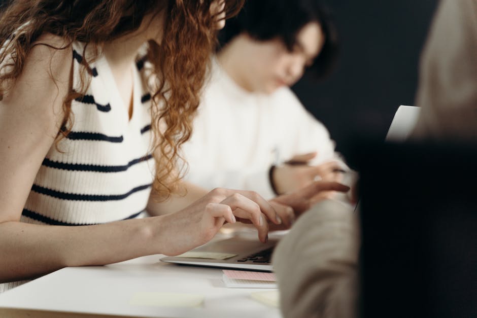 collaborative workspace with diverse professionals