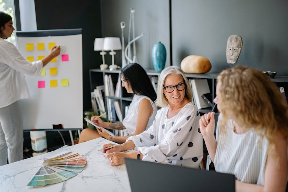 colorful office meeting rooms