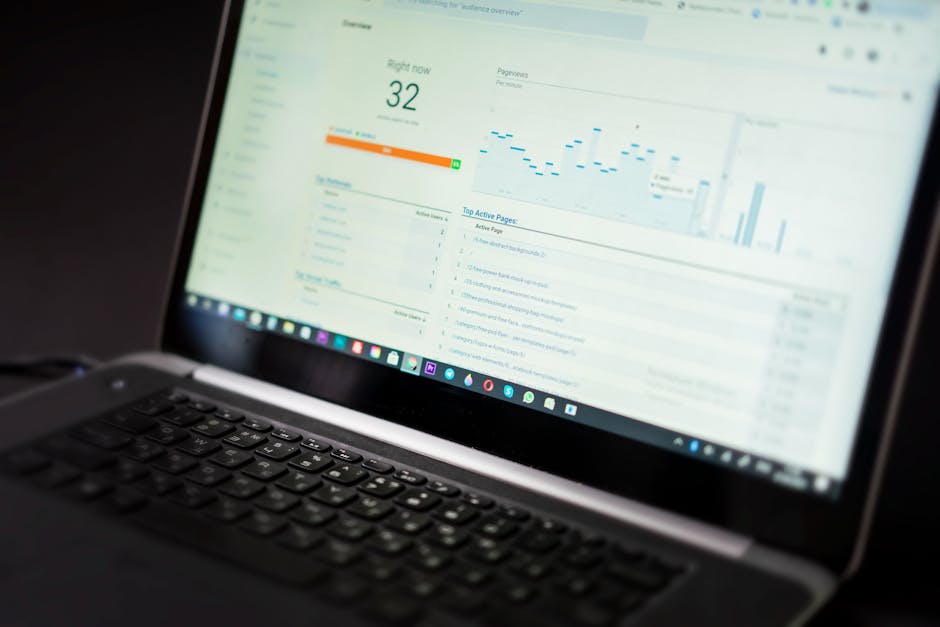 data analytics dashboard showing workplace metrics