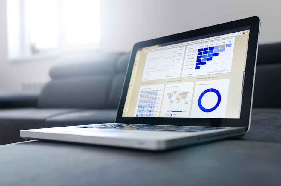 digital dashboard showing facility management metrics