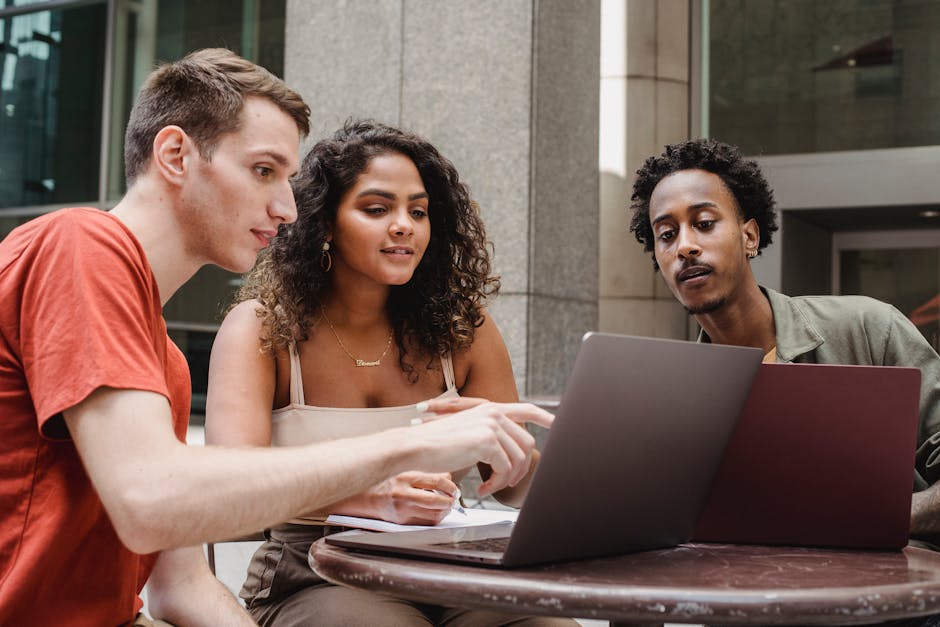 diverse group of employees collaborating