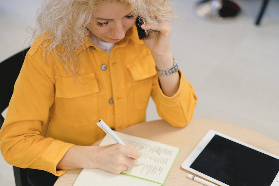 employee using workplace management app on smartphone