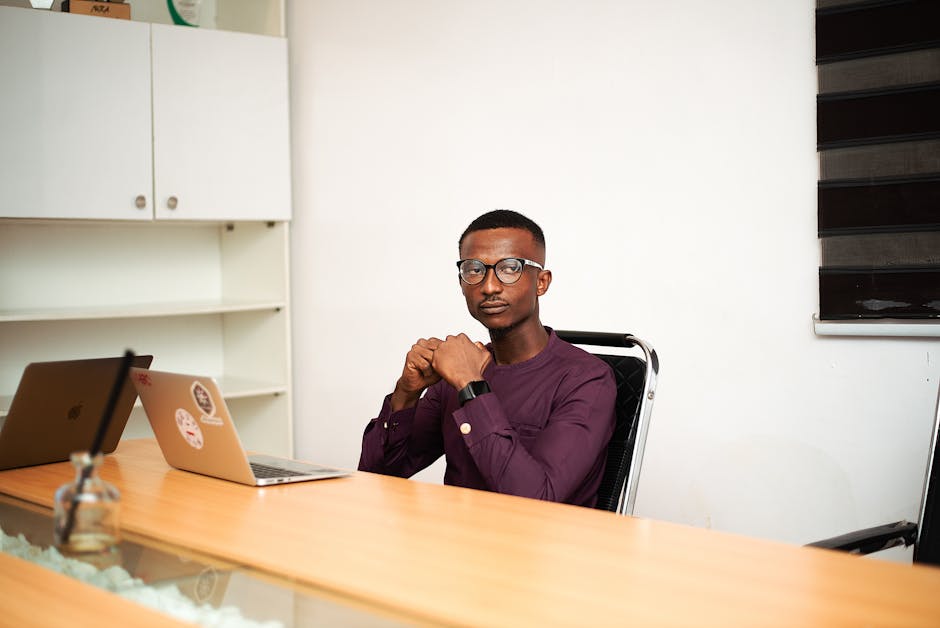 employee working remotely with ergonomic setup