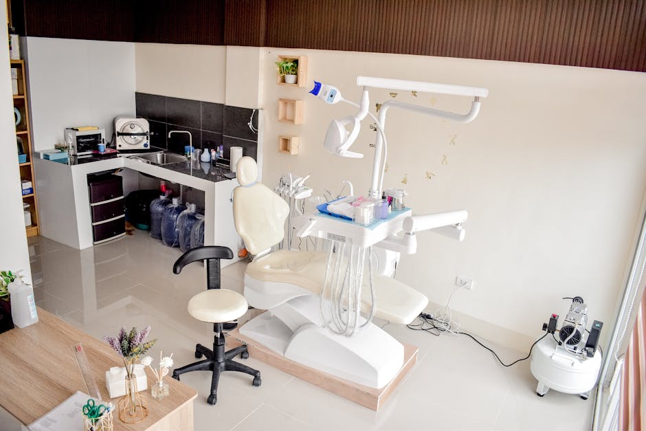 healthcare office with ergonomic furniture