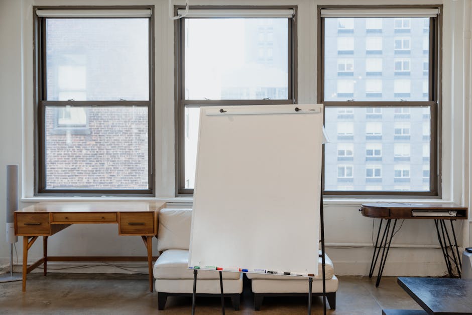 large conference room set up for a presentation