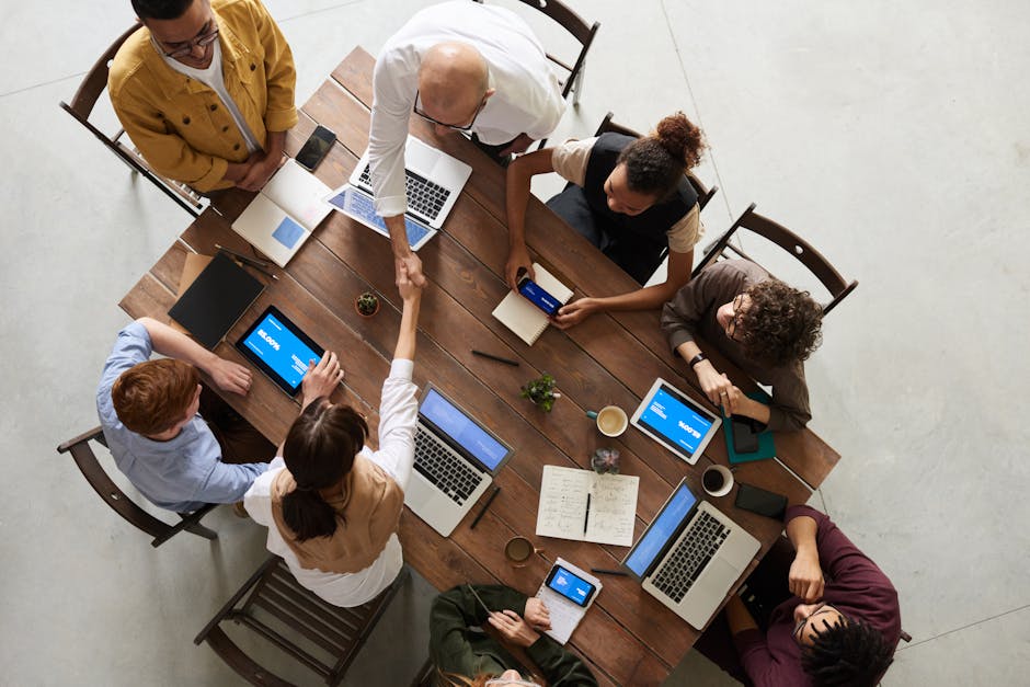 leader conducting virtual team meeting