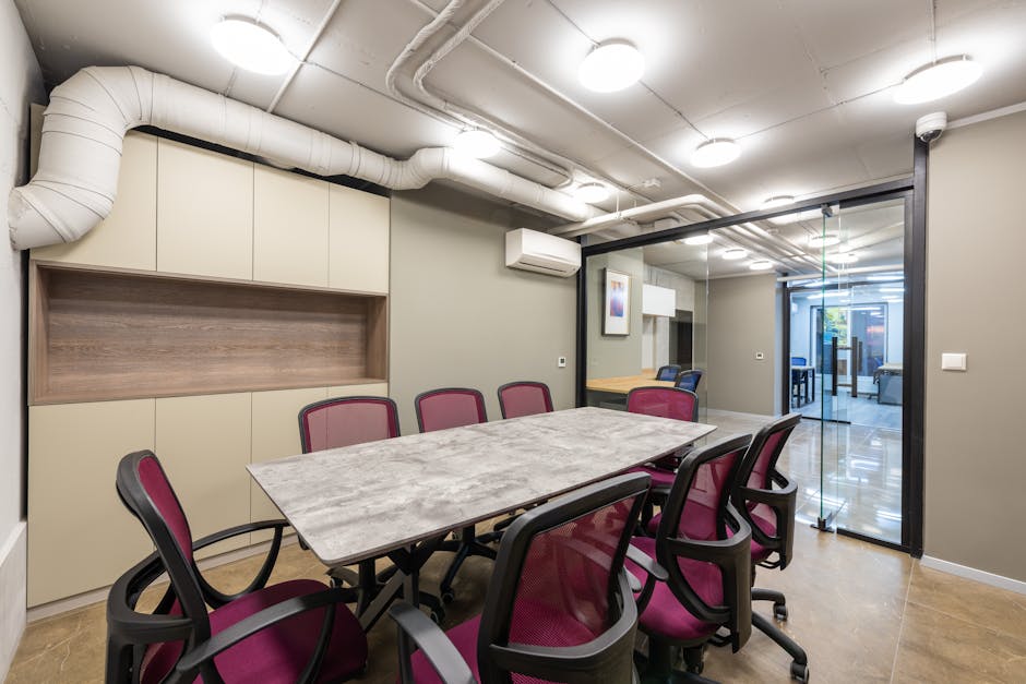 modern well-equipped conference room