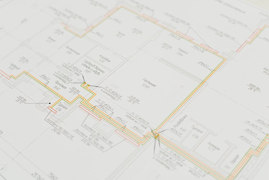 office floor plan with heat map showing space utilization