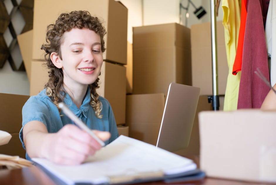 office mailroom with packages