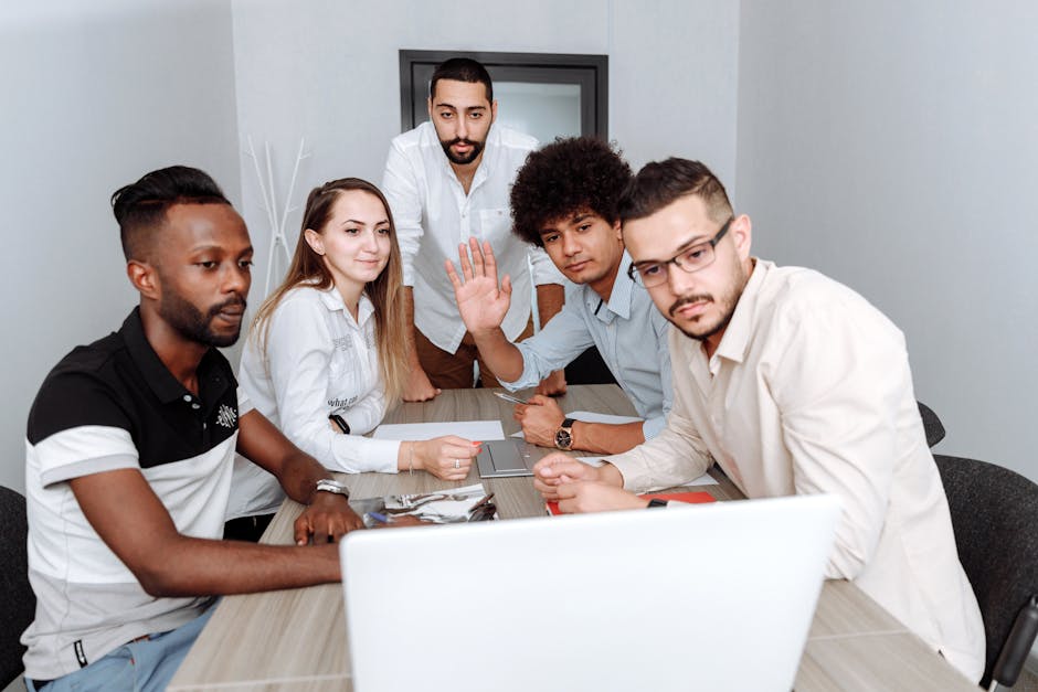 people discussing book in video call