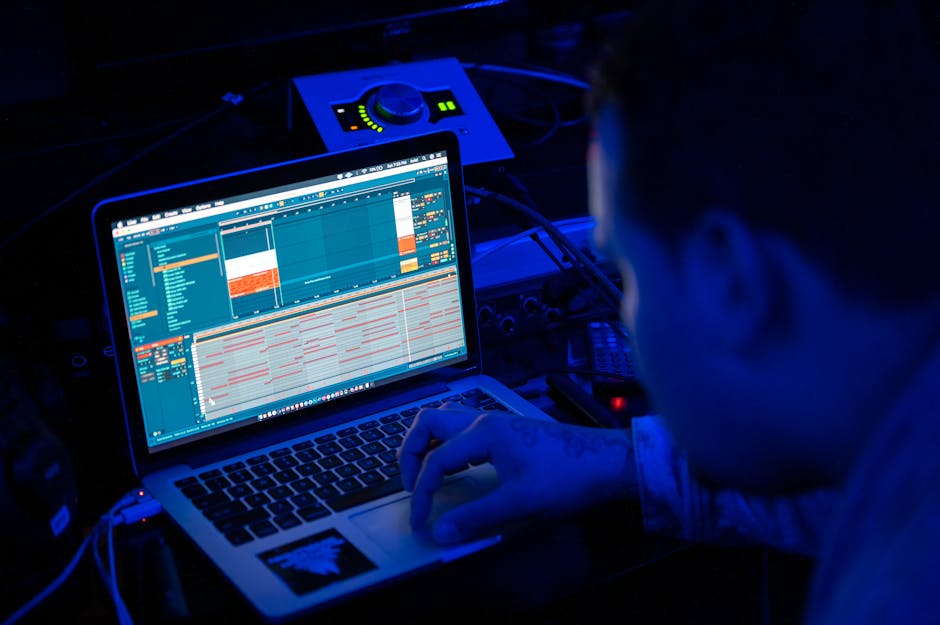 person designing user interface on computer