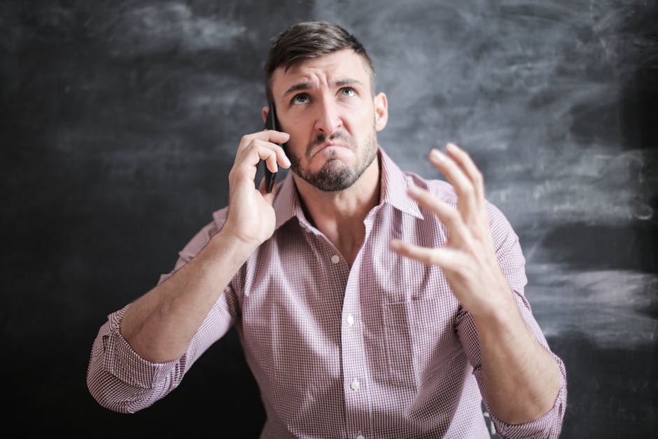 person using smartphone for work