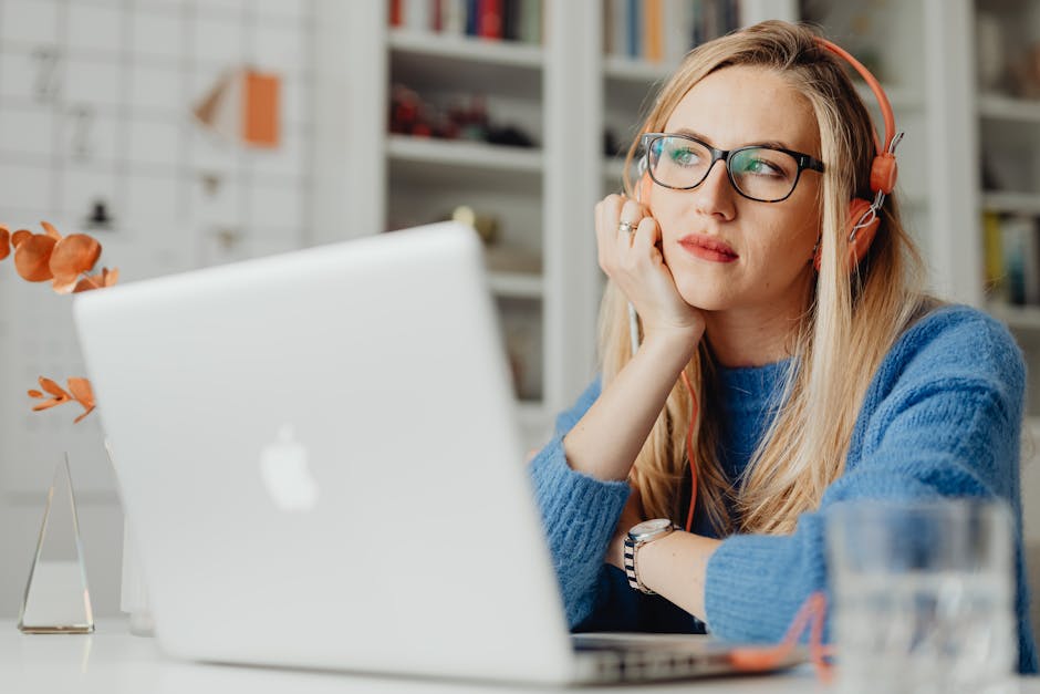 person working remotely from home office