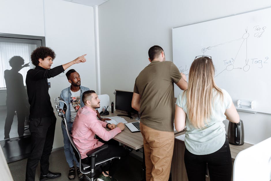 proper standing desk posture diagram