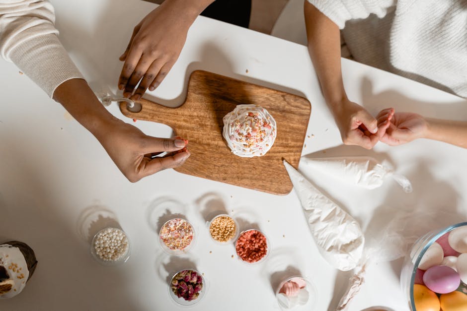 robotic arm decorating cupcake