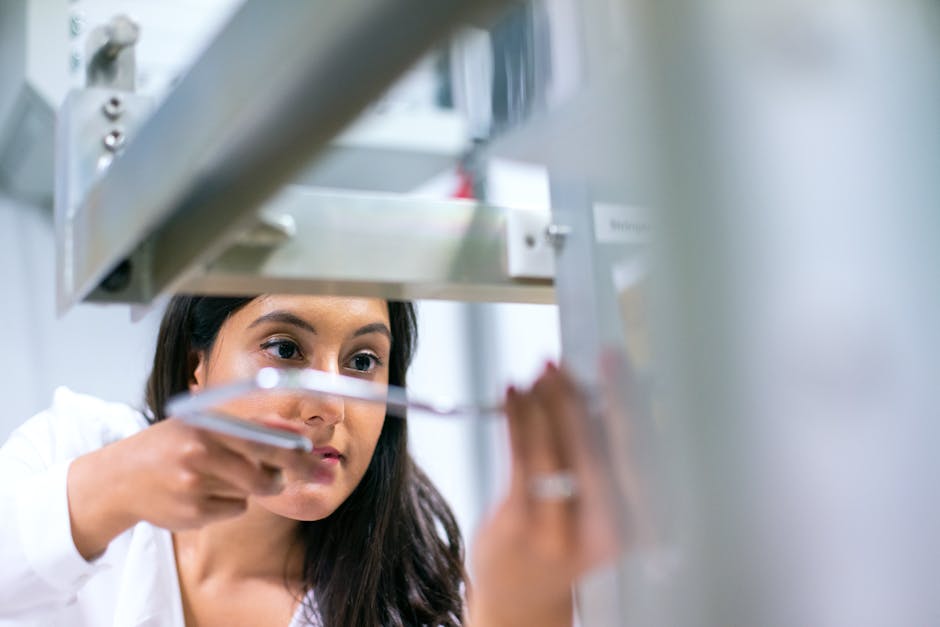 scientist working in a modern laboratory