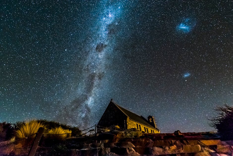 starry night sky with constellations