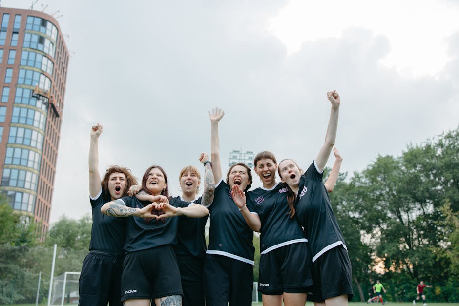 team celebrating goal achievement