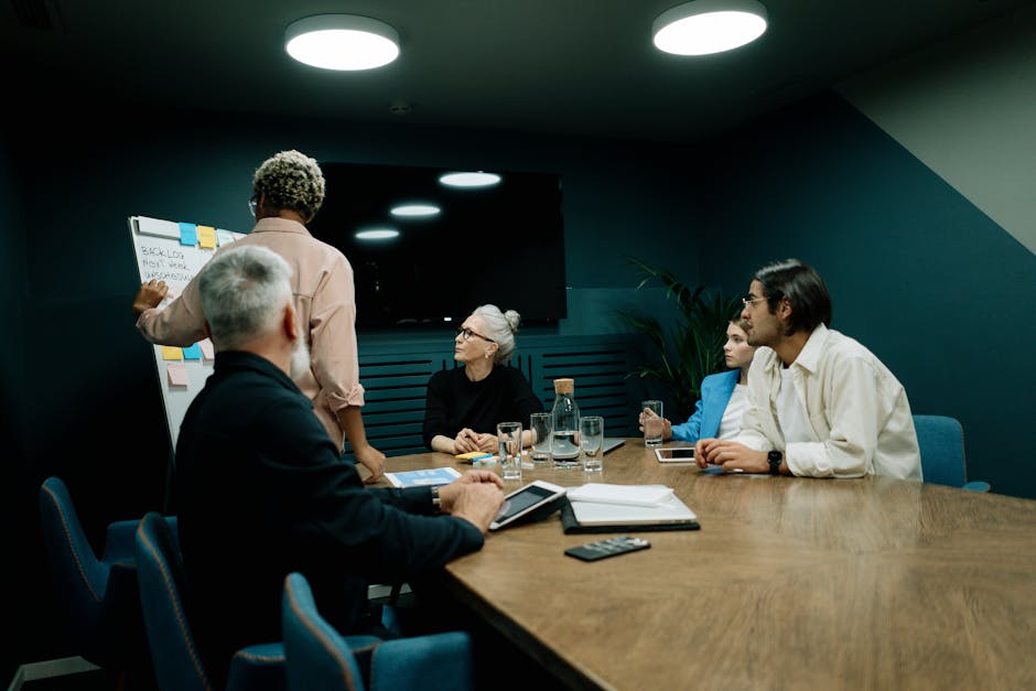 young employees in office